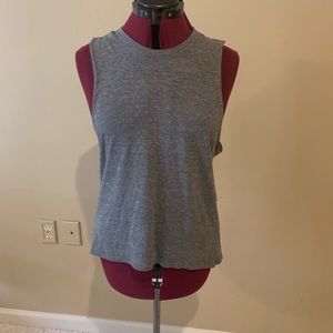 Gray muscle tank